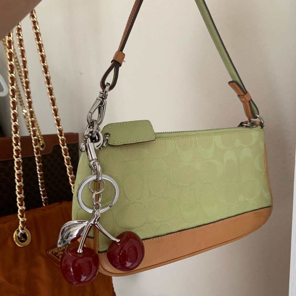 Rare Coach Y2K Demi bag in mint green 🔥🔥